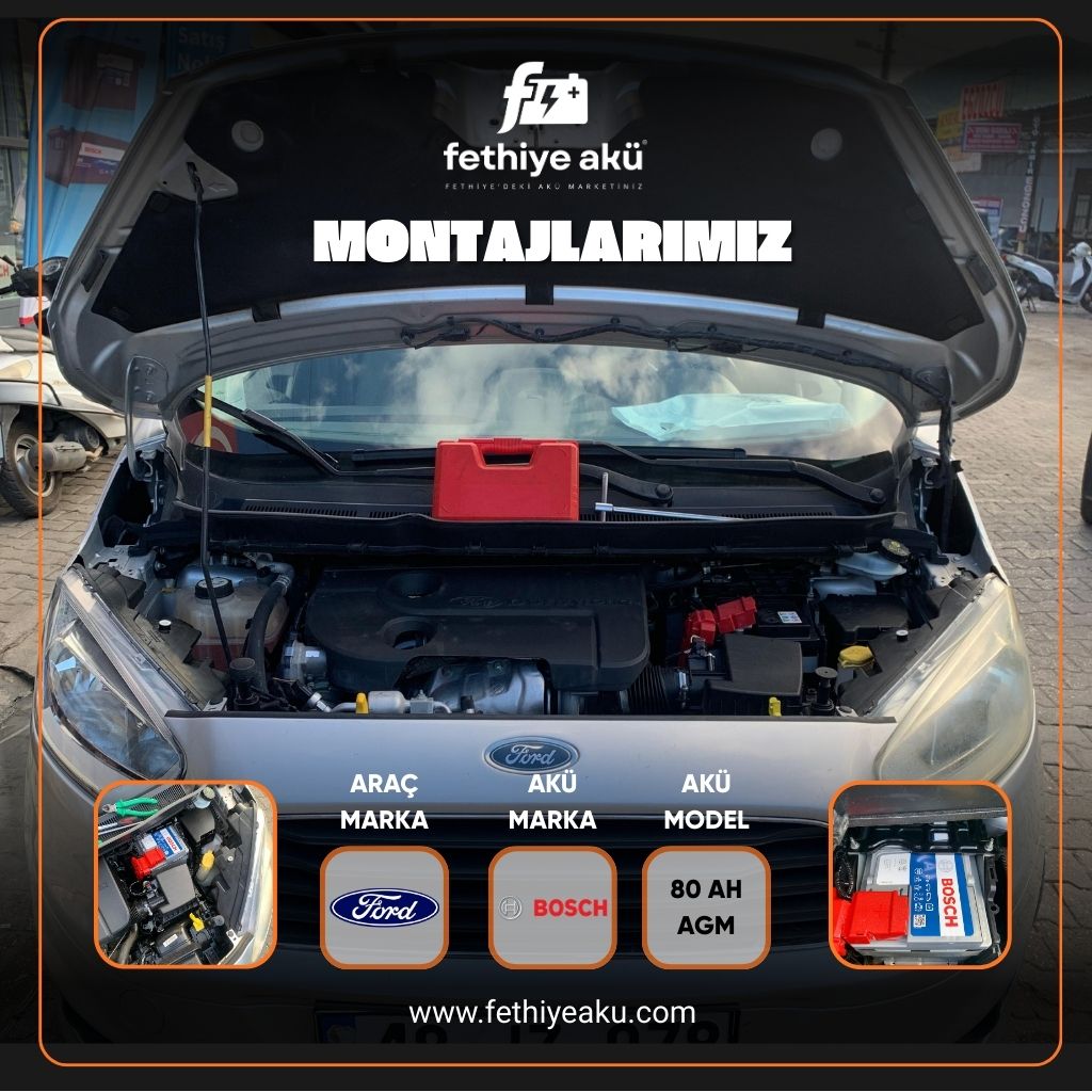 Ford Fiesta - Bosch Akü - 72 AH EFB