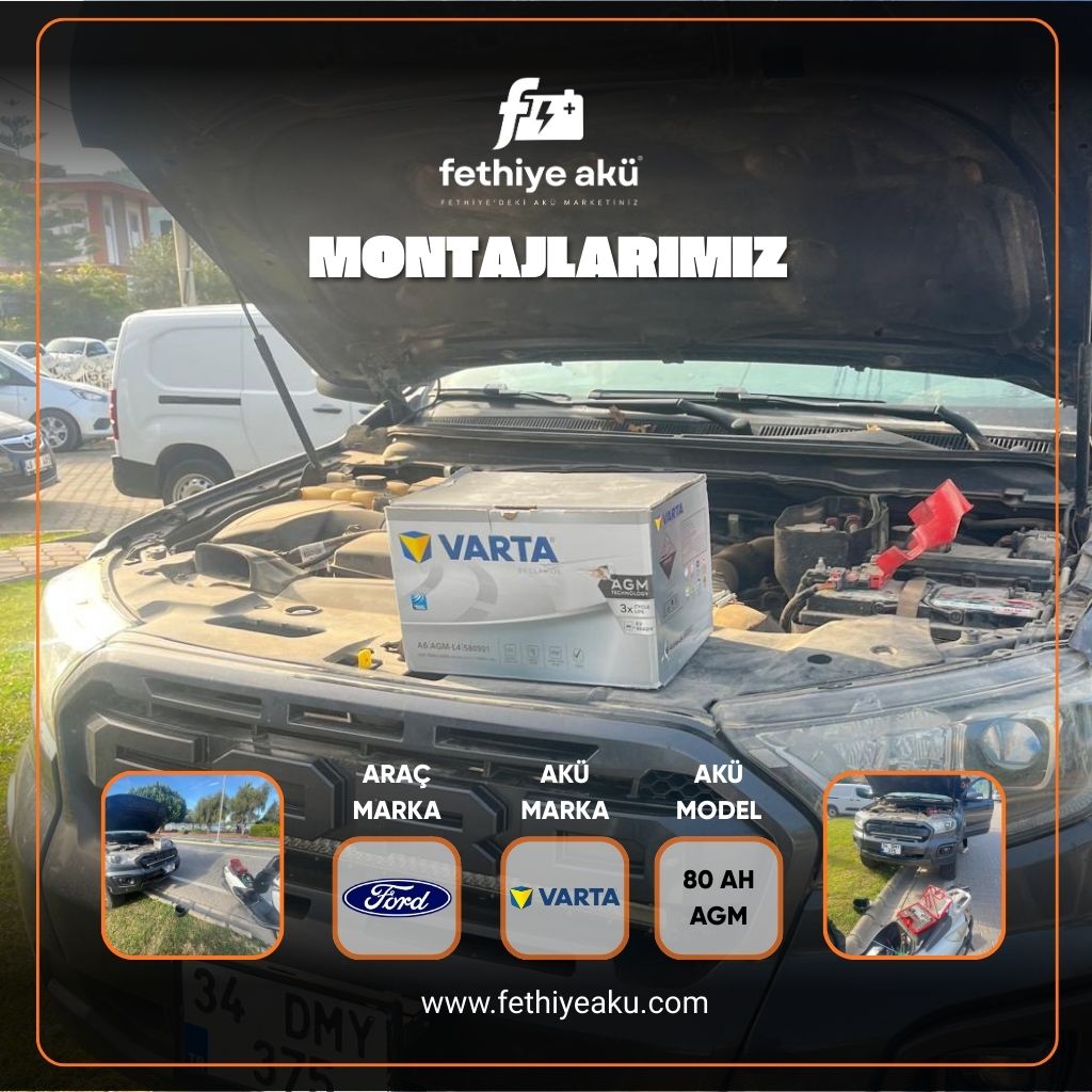 Ford Ranger - VARTA Akü - 80 ah AGM 