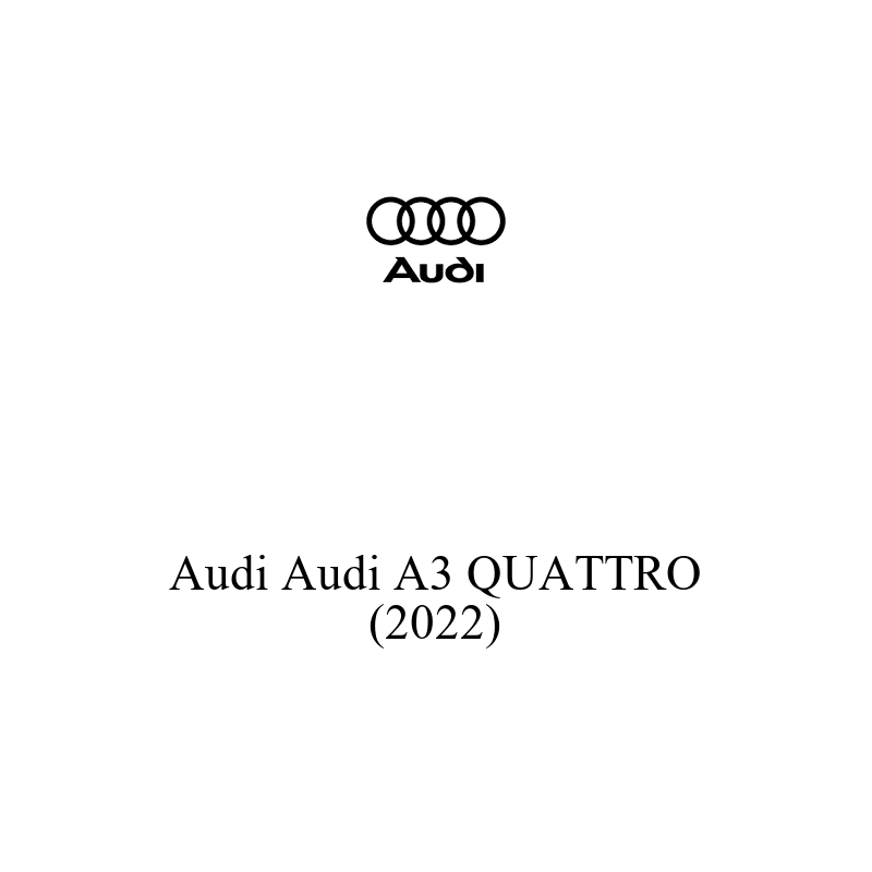 Binek Araç Aküsü | Audi A3 QUATTRO 2022 Model Uyumlu